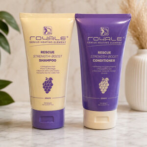 Royale Rescue Strength Boost Shampoo & Conditioner Set Grape 150ml Sealed